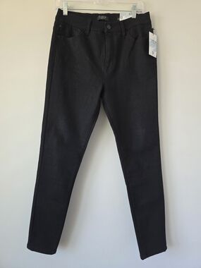 Curve Appeal High Rise Essential Skinny Black Jeans Women 8/29 NWT